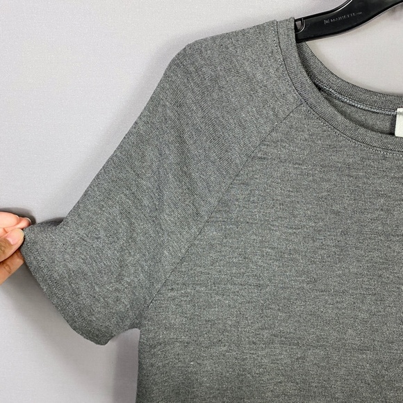 Go Couture Womens Elbow Sleeve Pullover Top in Charcoal Gray with Pocket… - Picture 5 of 8